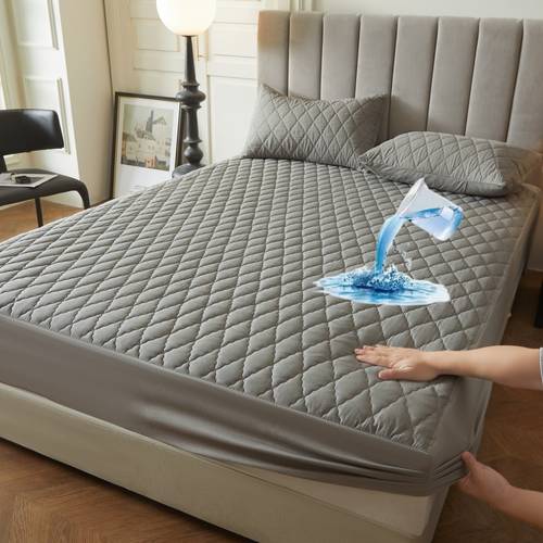 2/3pcs conjunto de sábanas de agua impermeable de piezas/ sábana de agua impermeable ajustada y conjunto de de almohada con protección antideslizante de completa