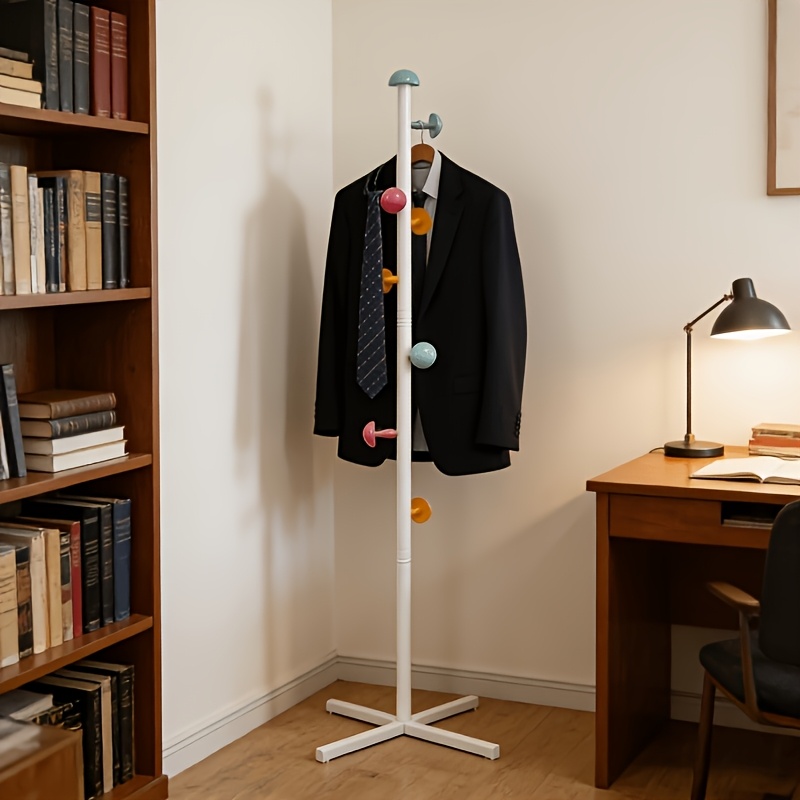 PDZZZD - Cross Border New Product Color Dot Vertical Coat Rack,+suitable for Hanging Bags and Clothes in Home Bedrooms, Mushroom Shaped. Beautiful Design, Cute Style, Simple and Elegant,