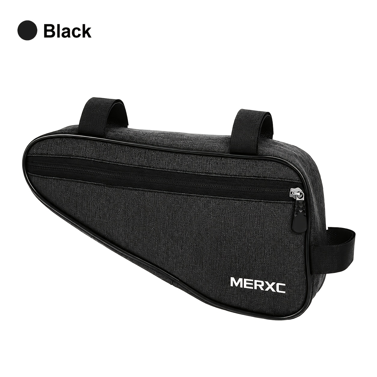 TEMU Bolsa Triangular Delantera para Bicicleta Marca MERXC, Bolsa de Almacenamiento de Herramientas de Ciclismo de Gran Capacidad, Bolsa de Cuadro,