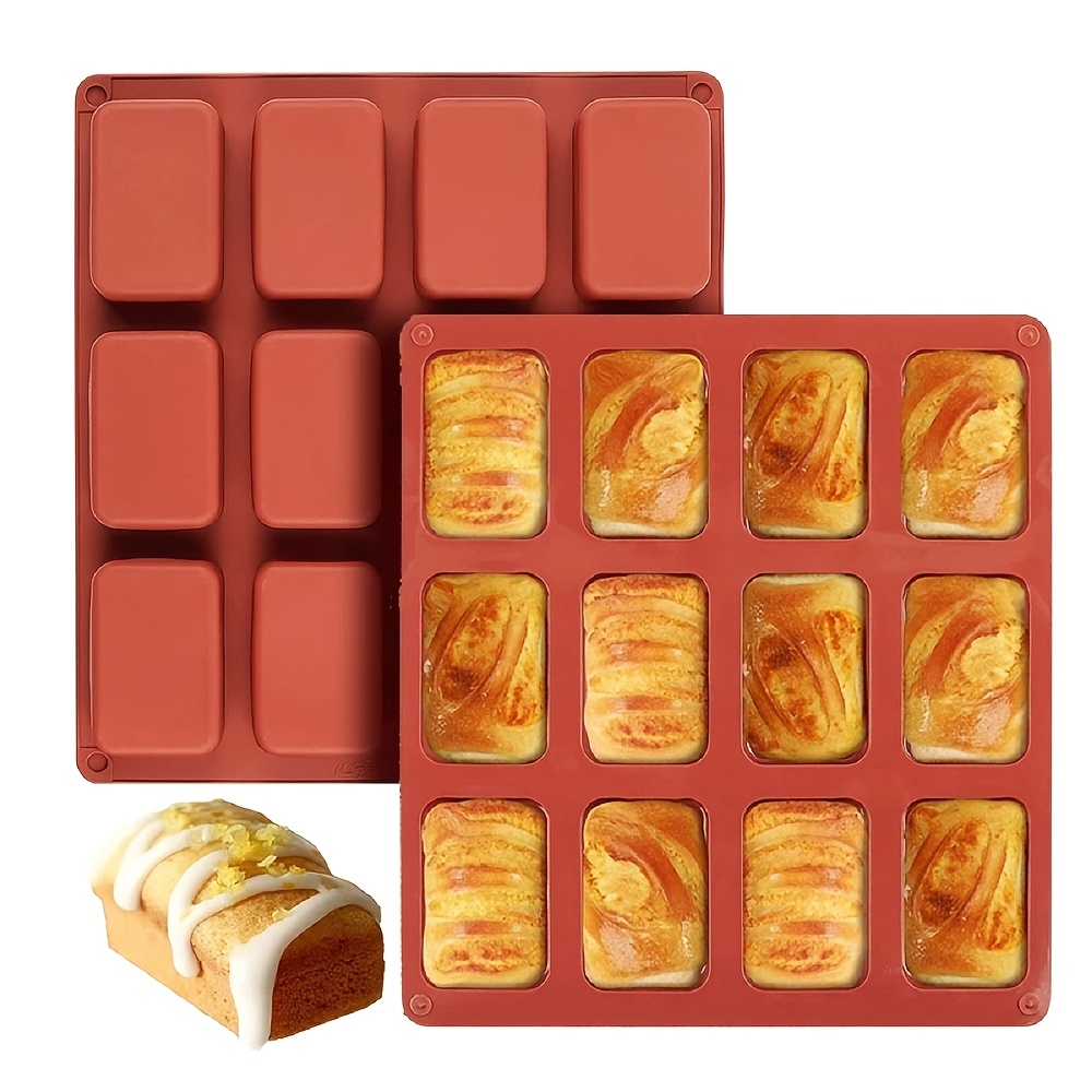 

12-cavity Silicone Baking Mold For Mini Loaves, - , Birthdays &