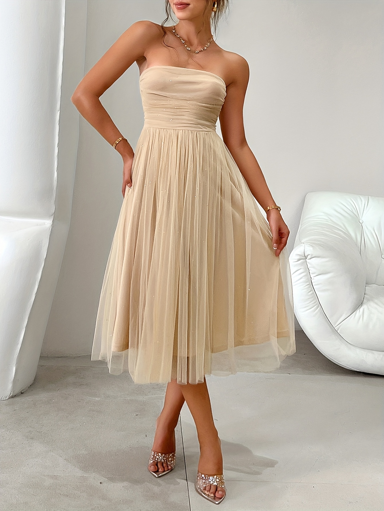 red formal dress lace Short Red Formal Dress Lace Prom Dress With 1/2 Sleeves main image 0