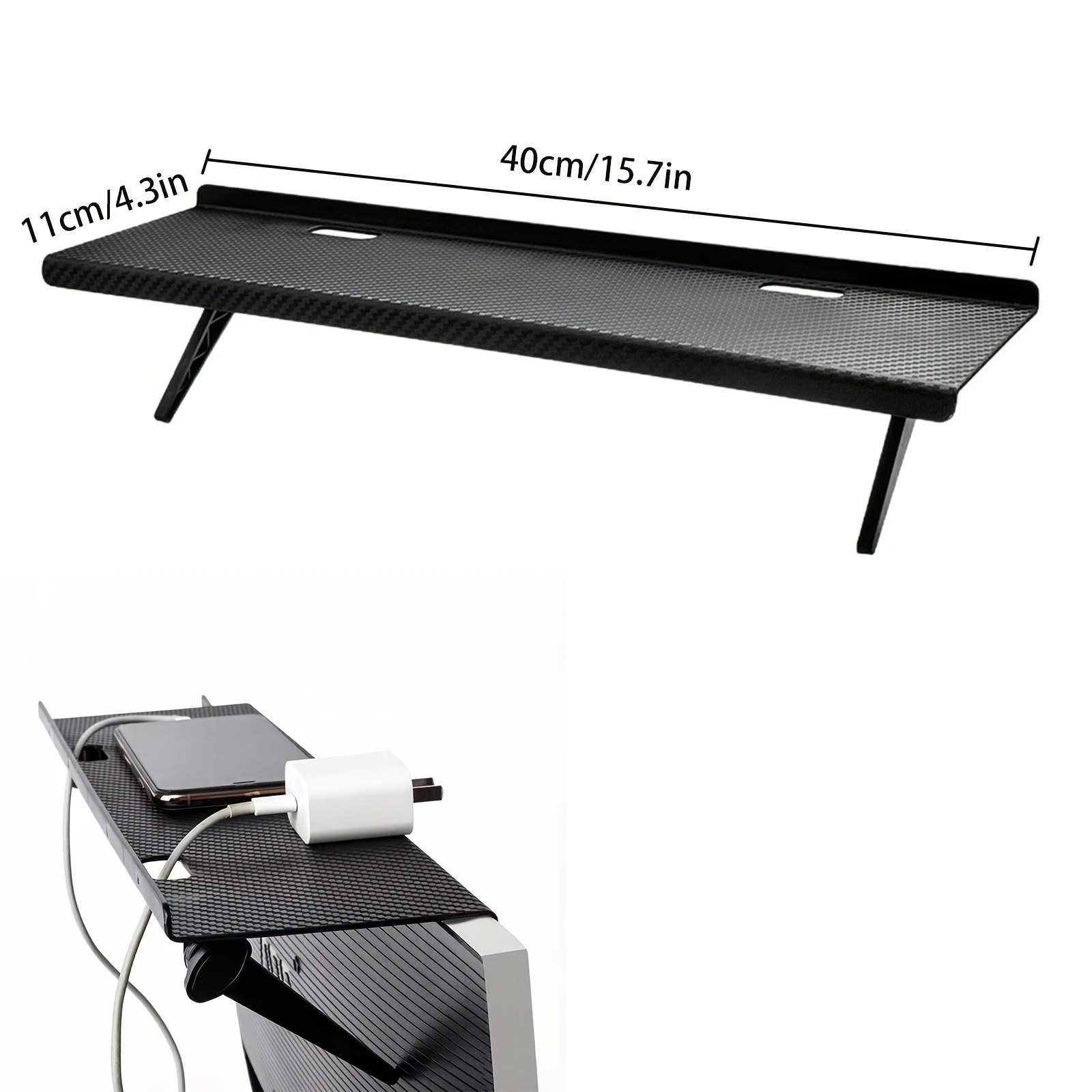 TEMU Punch- Display Top Shelf, Adjustable And Easy-to-install Set-top Box Bracket, Multi-functional Storage Rack, Suitable For Home And Office Router