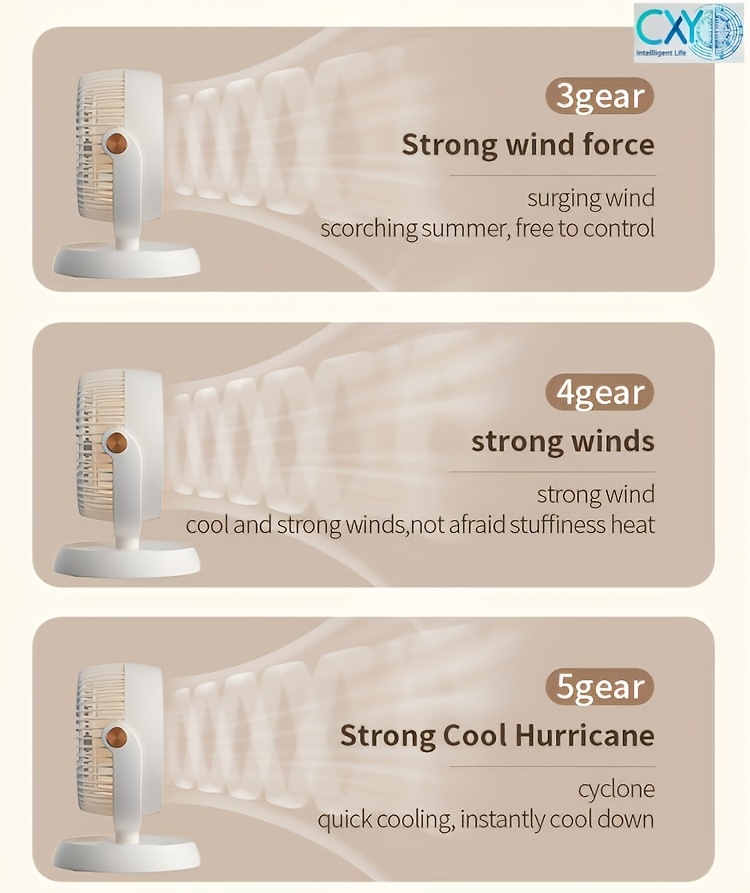 Essential Taiwanese Silent Circulating Fan for Summer - Dimensions: 25 Cm X 20 Cm. Known for Its Efficient Motor And Silent Design, It Is Suitable for Various Indoor Use Scenarios. It Offers Multiple Wind Speed Adjustments