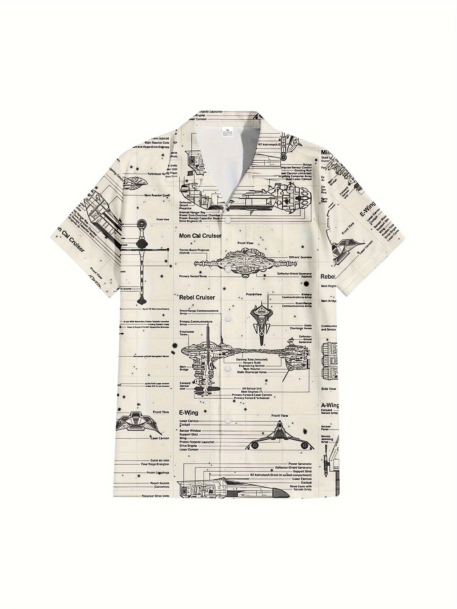 Spaceship Button Up Shirt