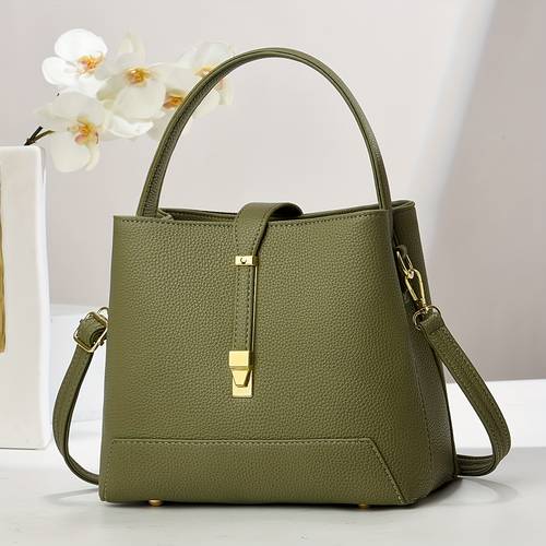 womens handbag 2025 new style korean inspired textured shoulder bag crossbody bag fashionable large capacity tote bag trendy bucket bag high end versatile shoulder crossbody bag romantic valentines day gift for mom or girlfriend