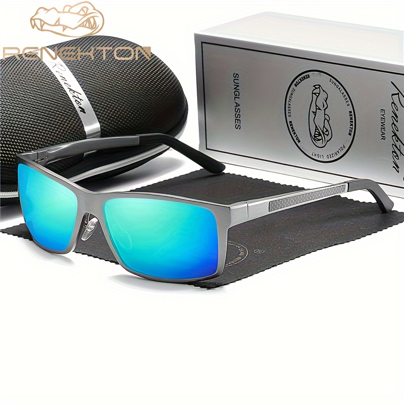 Gafas de sol polarizadas para hombre, gafas de sol rectangulares de  aluminio para conducir, gafas de sol rectangulares para hombre/mujer