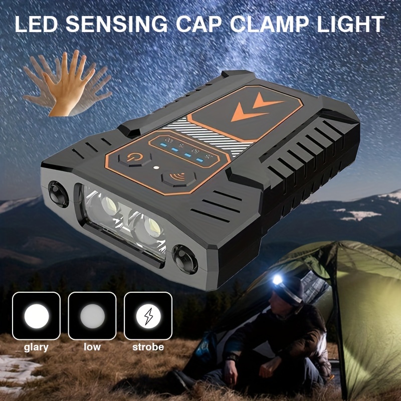 

Outdoor Led Intelligent Induction Light, Super Bright Long Life, Type-c Charging, 3 Levels Of Light Source, Night Fishing Night Running Strong Cap Clip Light