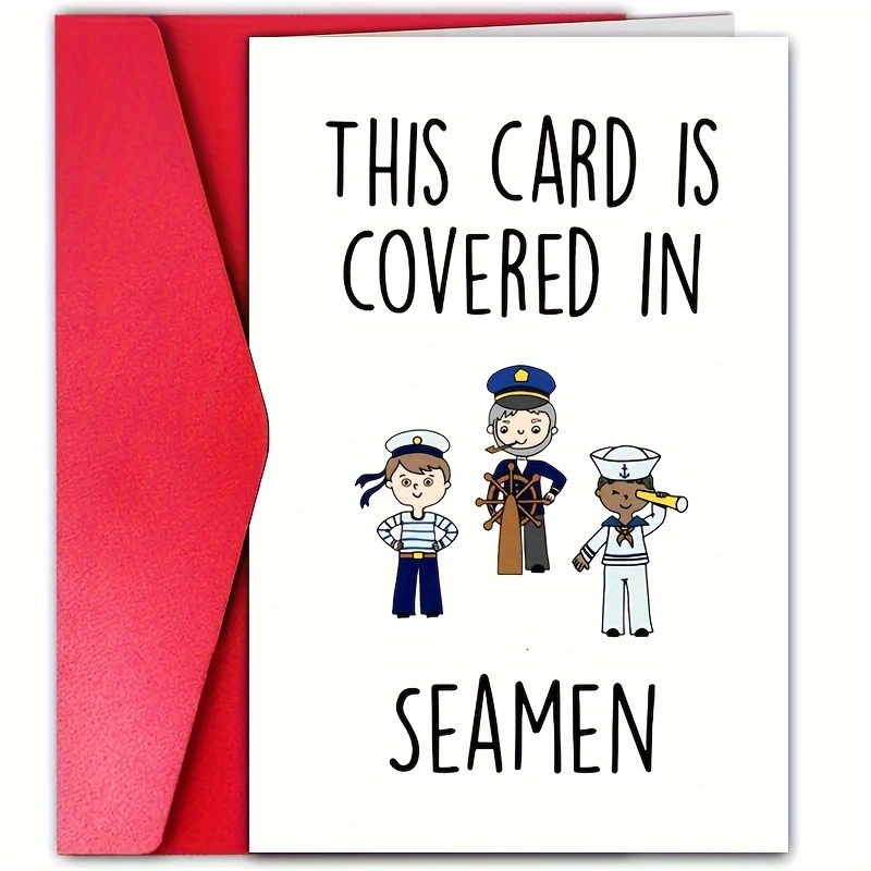 

1pc Humorous Greeting Card For All - Thanksgiving, Birthday, Anniversary, Day, Father's Day - Suitable For Any Recipient With Envelope Included