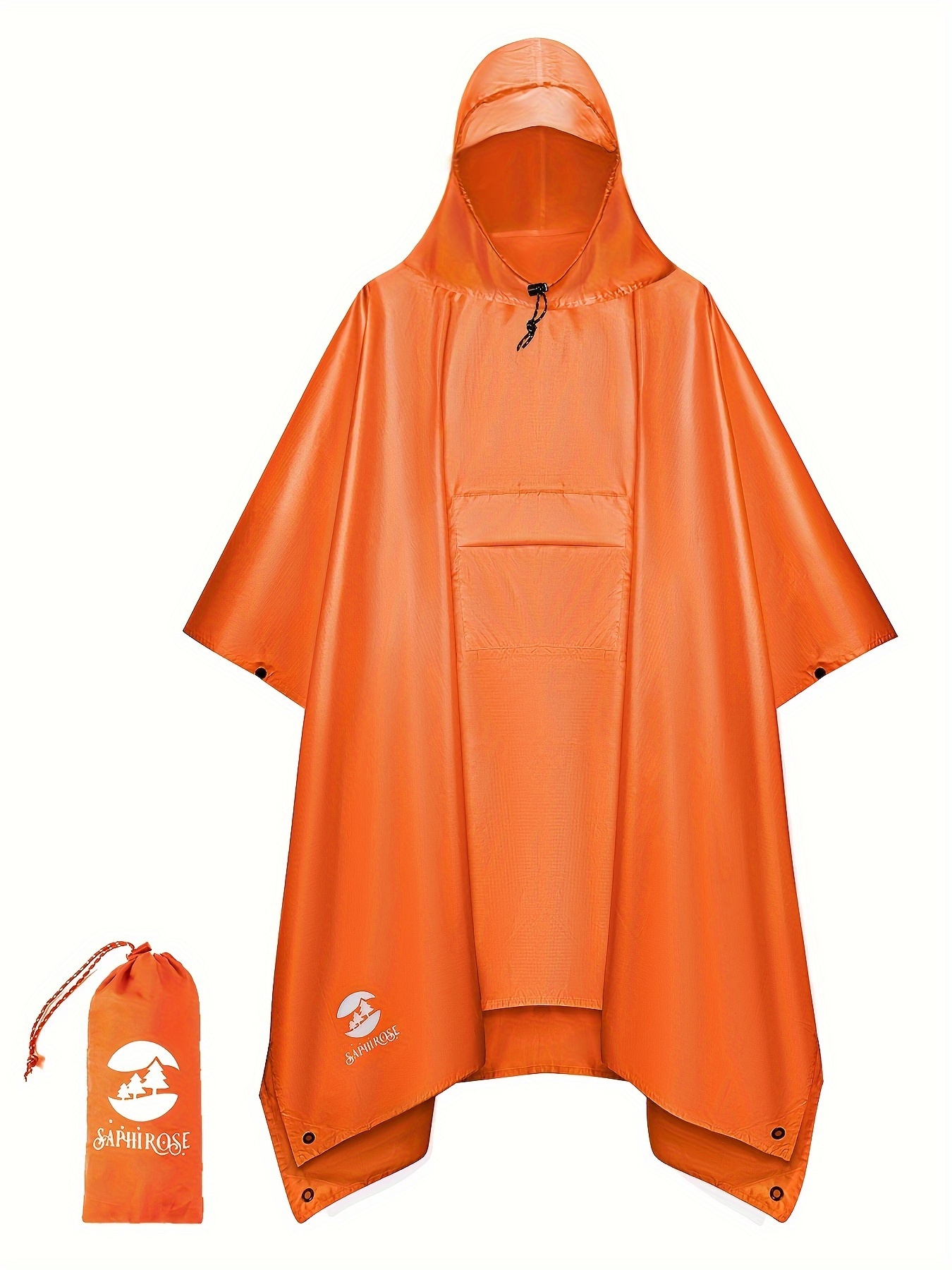MUNSKT 5 Pack Disposable Rain Ponchos - Ponchos Family Pack Waterproof