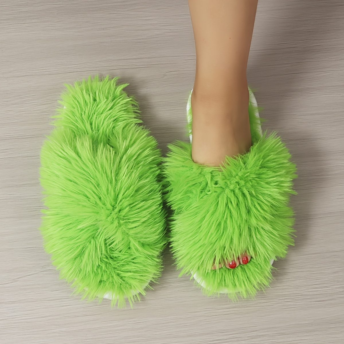 TEMU Nordic Style Winter Slippers For Men And Women, Warm Slippers, Quiet Soft-soled Indoor Plush Slippers, Women Shoes