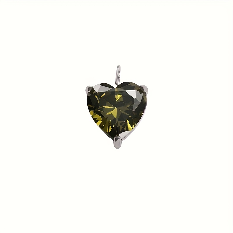 Star and Heart-Shaped Colorful Zirconia Pendant