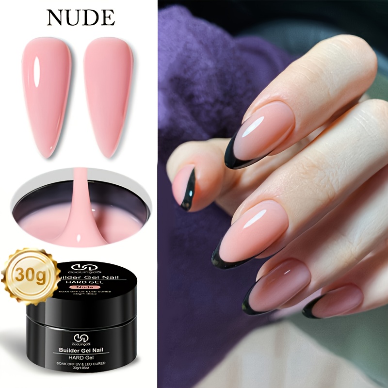 Nude Shade Nail Extension Gel, 1.05 Oz, Ideal For Professional Nail Salons Or At Home