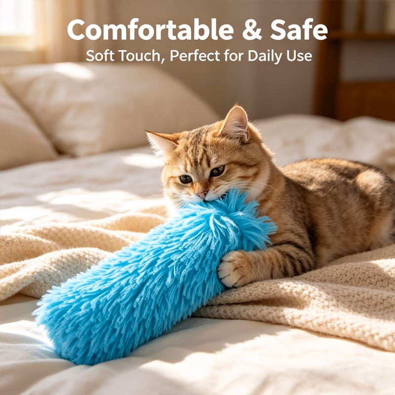 1 random color 1pc plush bear 1pc comfortable small pet sleeping pad suitable for cats and dogs year round pet sleeping pillow suitable for cats deep sleep cat supplies cat head pillow dog sleeping pad Product details 2