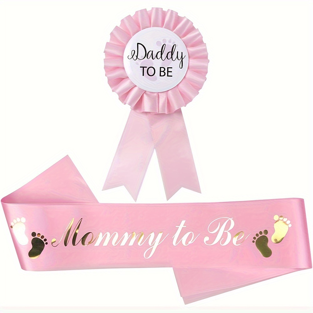 E-shop Babyshower-Schärpen für werdende Eltern - Festliche Partydekoration für Babypartys