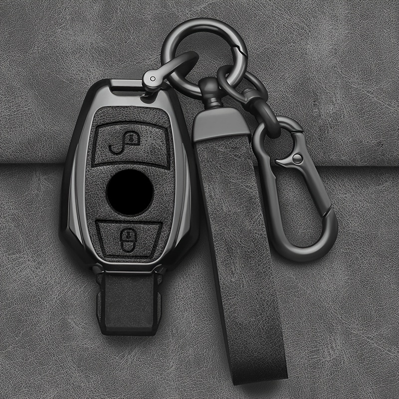 2 3 Buttons Alloy Style Car Key Case Cover Shell Fob For Glc Cls W204 W205 W212 W463 W176