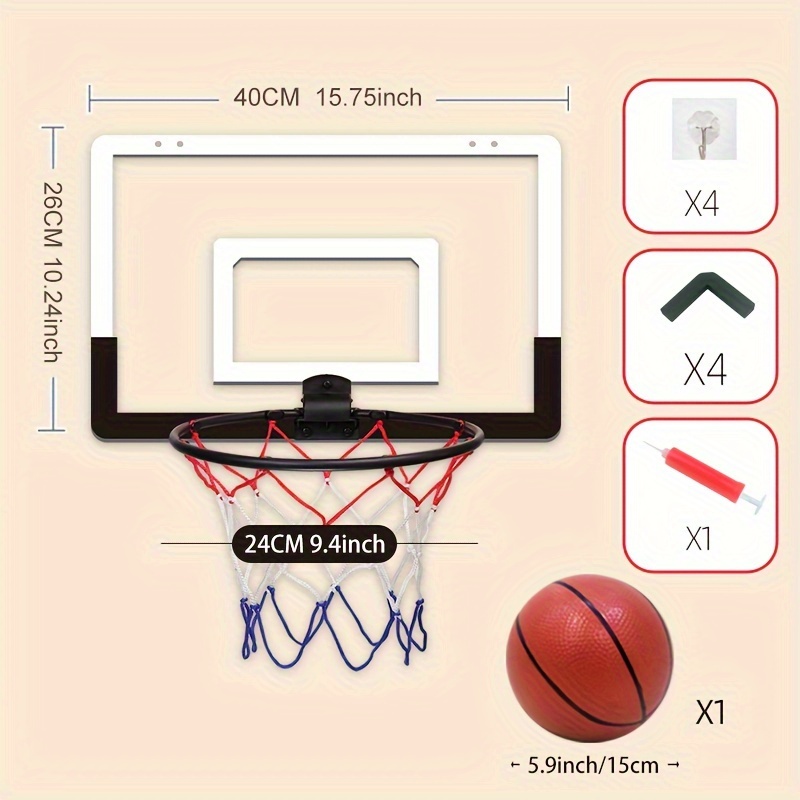 This Indoor Basketball Hoop Is Foldable And Wall-mounted Without The Need For Drilling. Suitable For And In Black And White, Including And An Air Pump