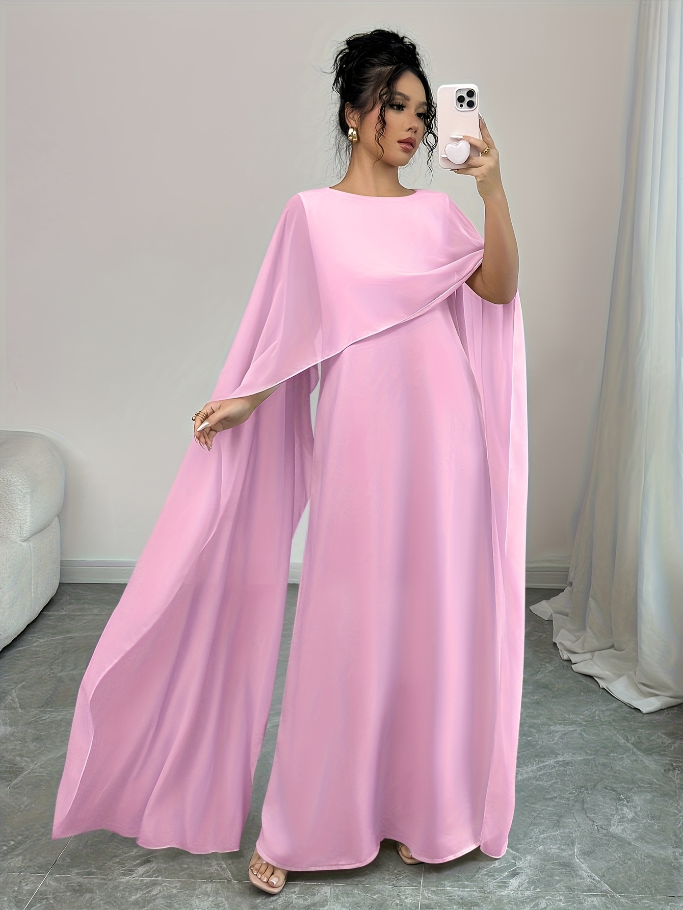 sachin and babi light blue dress Modest Muslim Elegant Luxury Premium Chiffon Dress Kaftan Set Four Pieces  Suit Double Layers Caftan With Diamond for Women S242