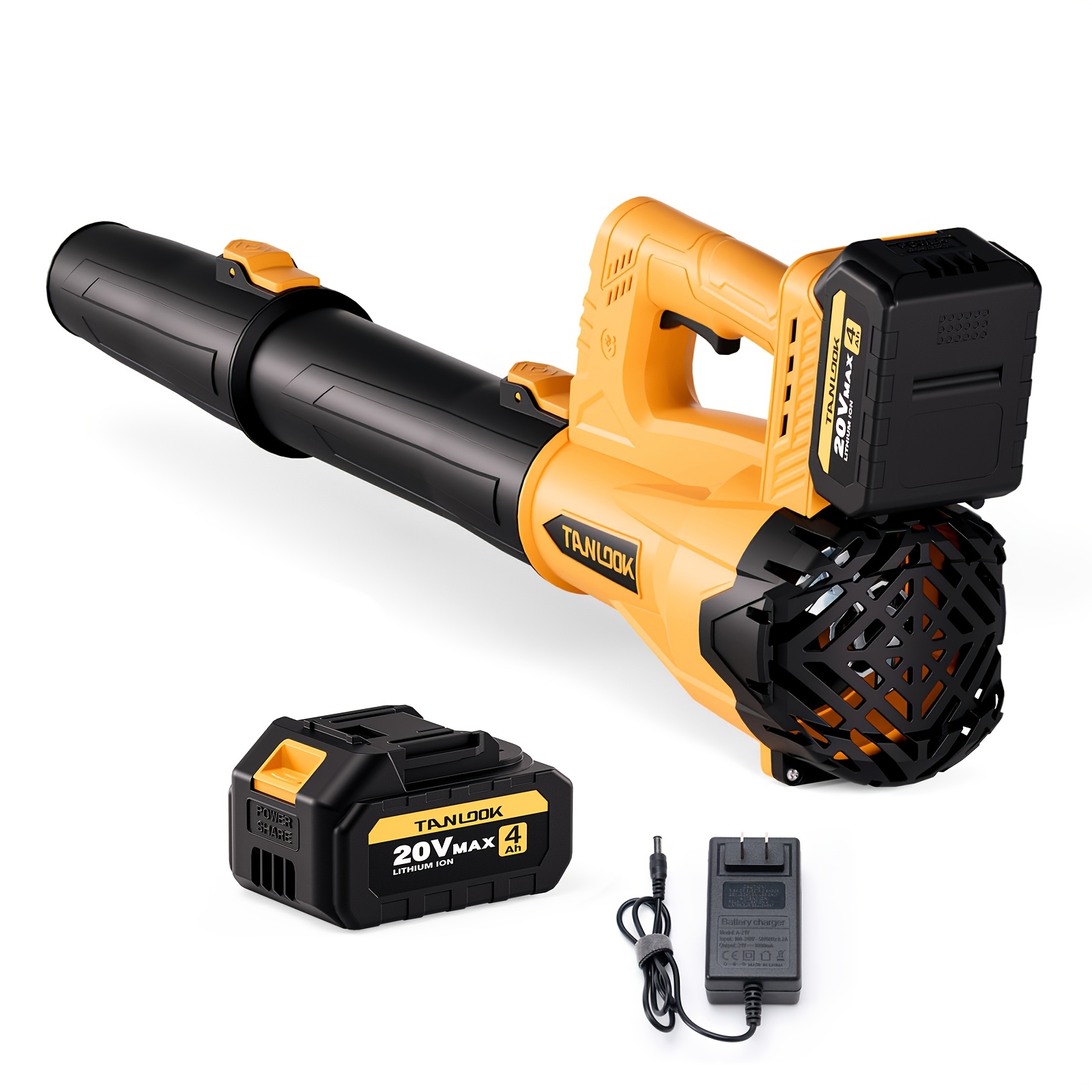 TEMU Large Wireless Leaf Blower, Leaf Blower With Battery And Charger, Portable Household Tool, Suitable For Courtyards, Streets, Lawns, Super High