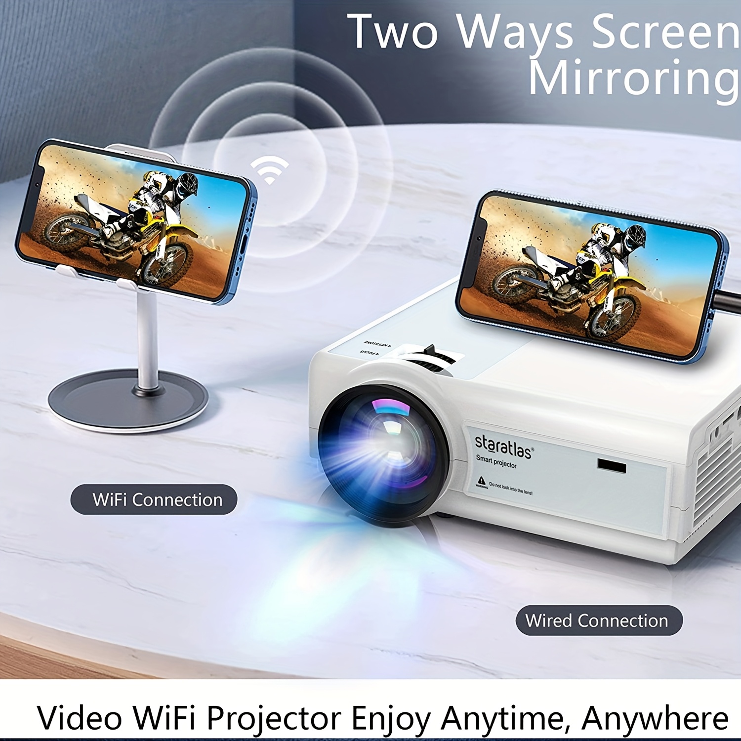 wifi 1080pホームシアタービデオプロジェクター ポータブル屋外 wifi 1080pホームシアタービデオプロジェクター ポータブル屋外
