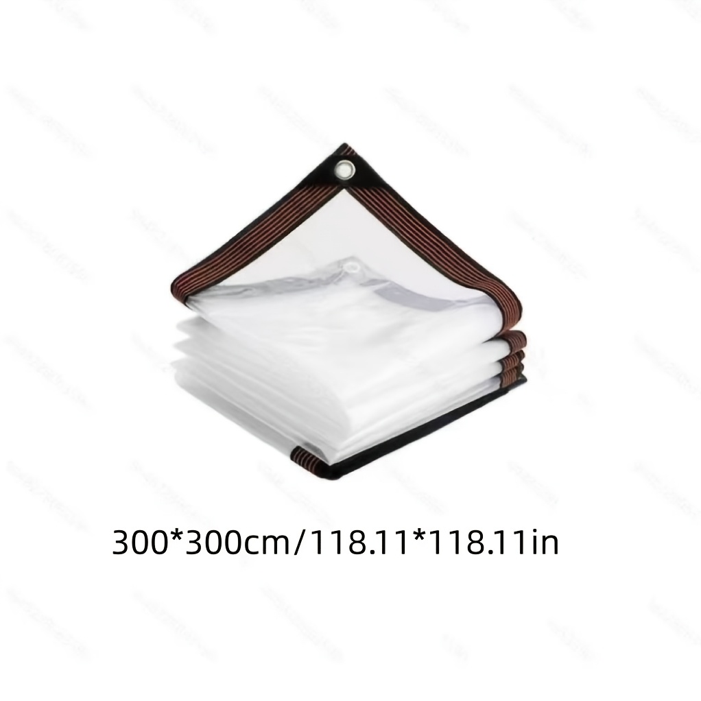 Lightweight Transparent Waterproof Tarpaulin, Uv Resistant, Ideal For Garden Plant Covers And Greenhouse Rain Shelters