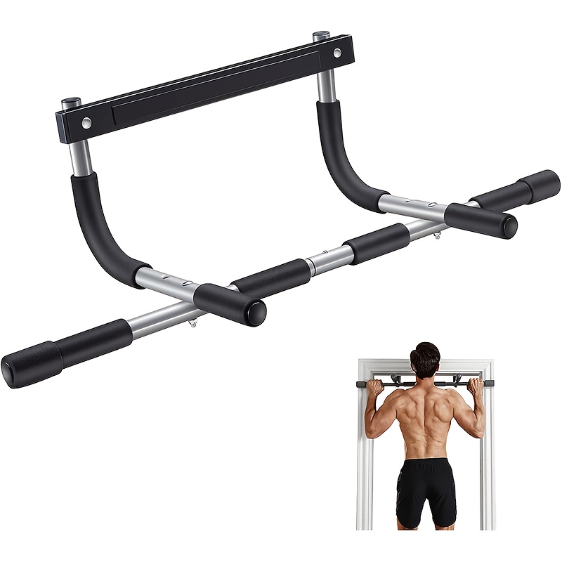 heavy duty doorway pull up bar 440 lbs capacity strength training for home gym portable fitness equipment details 1