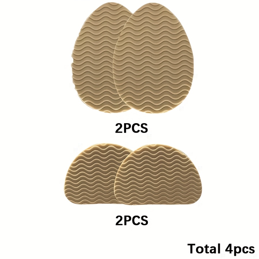 Image of Set Of 4 Non-slip Shoe Sole Pads - High Traction Adhesive Inserts For Repair And Stability, Noise Reduction, And Protective Insoles For Shoes And Boots, Halloween Christmas Thanksgiving