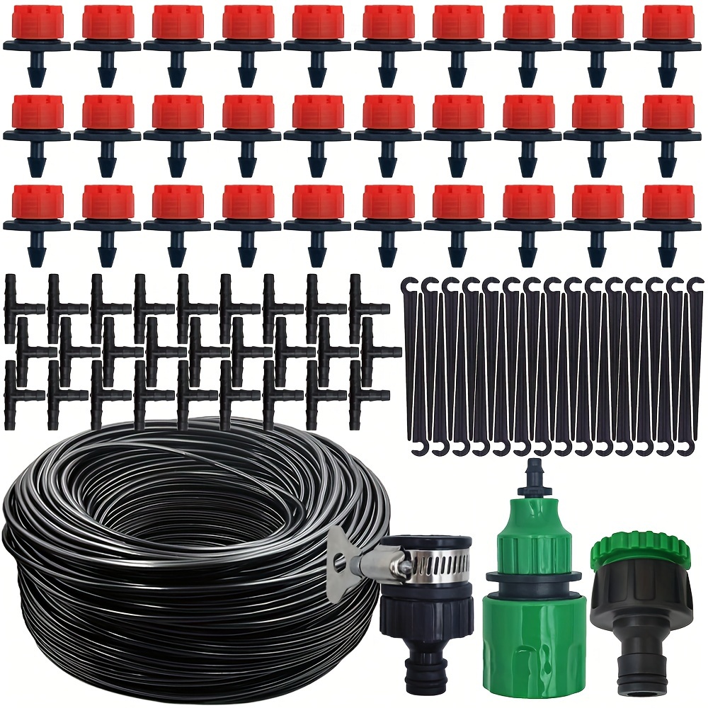

1pc 5m-25m Micro Drip Watering Kit Garden Diy Automatic Irrigation System & Adjustable Dripper 4/7'' Hose For Greenhouse