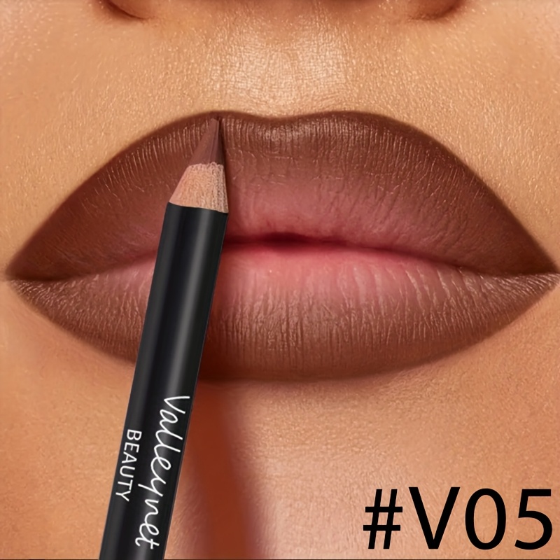 Single Velvet Matte Lip Liner | Dark Brown Matte Series | Long-lasting Moisturizing Waterproof Formula | Perfectly Defines And In Lips | In A Of Colors For An Everyday Look | Texture