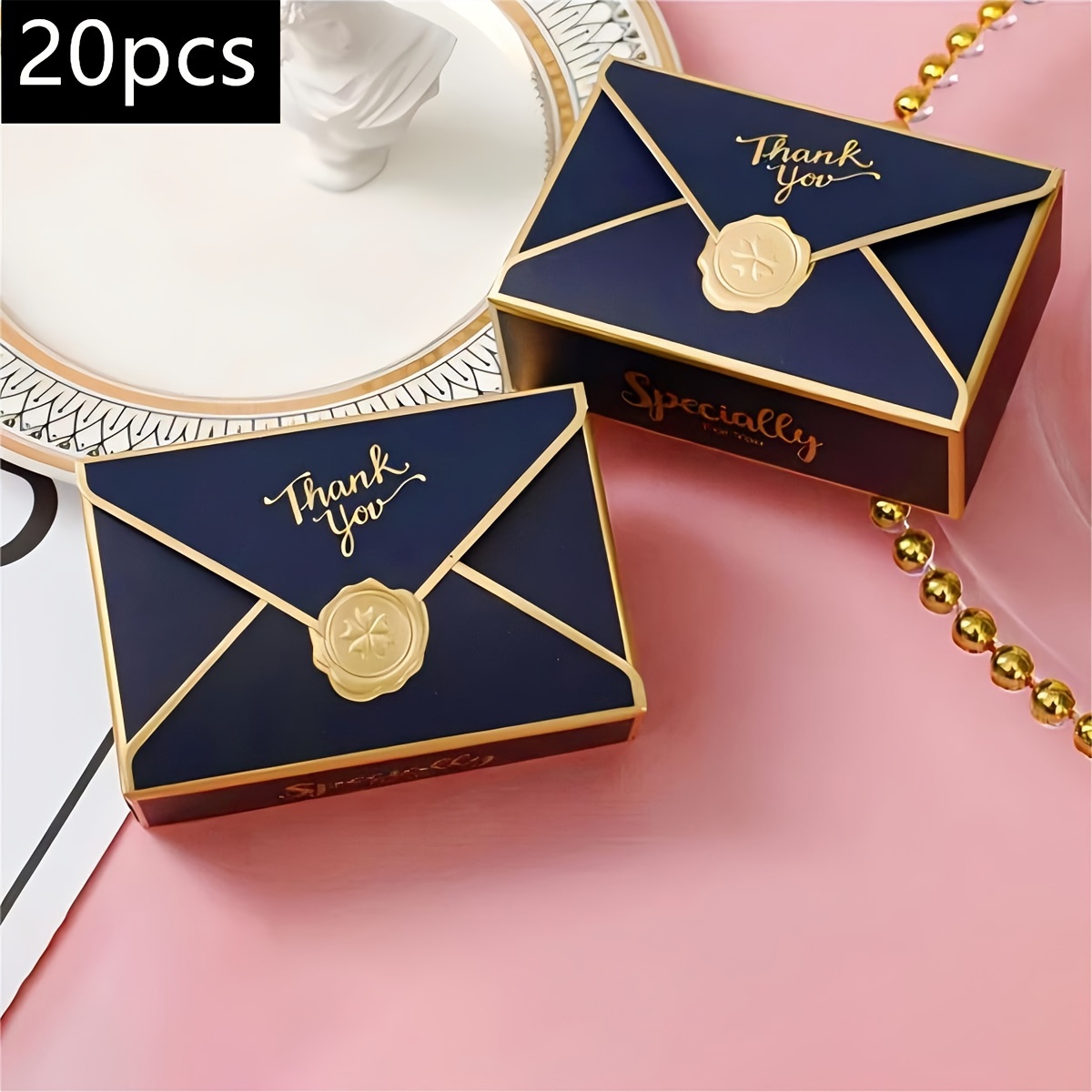Scatola di Caramelle di Carta Kraft, 50 Pezzi Scatoline Regalo Cartone
