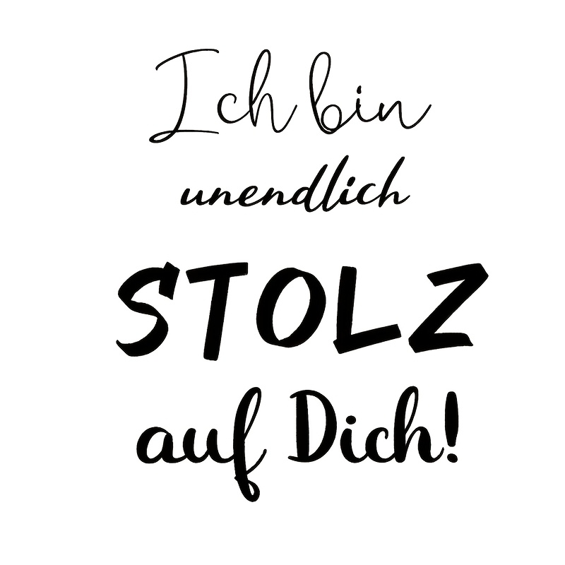 Image of I Am Of You, German Quote, Mirror Sticker, Decoration For Bathroom, Car Sticker, Car Window Decoration, Vinyl Sticker