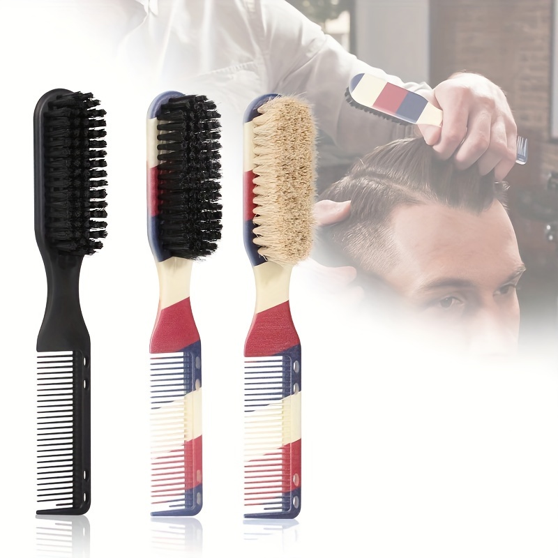 

Brosse de Coiffure Double Barbe - Non Parfumée, Poils en Plastique Rasage & de