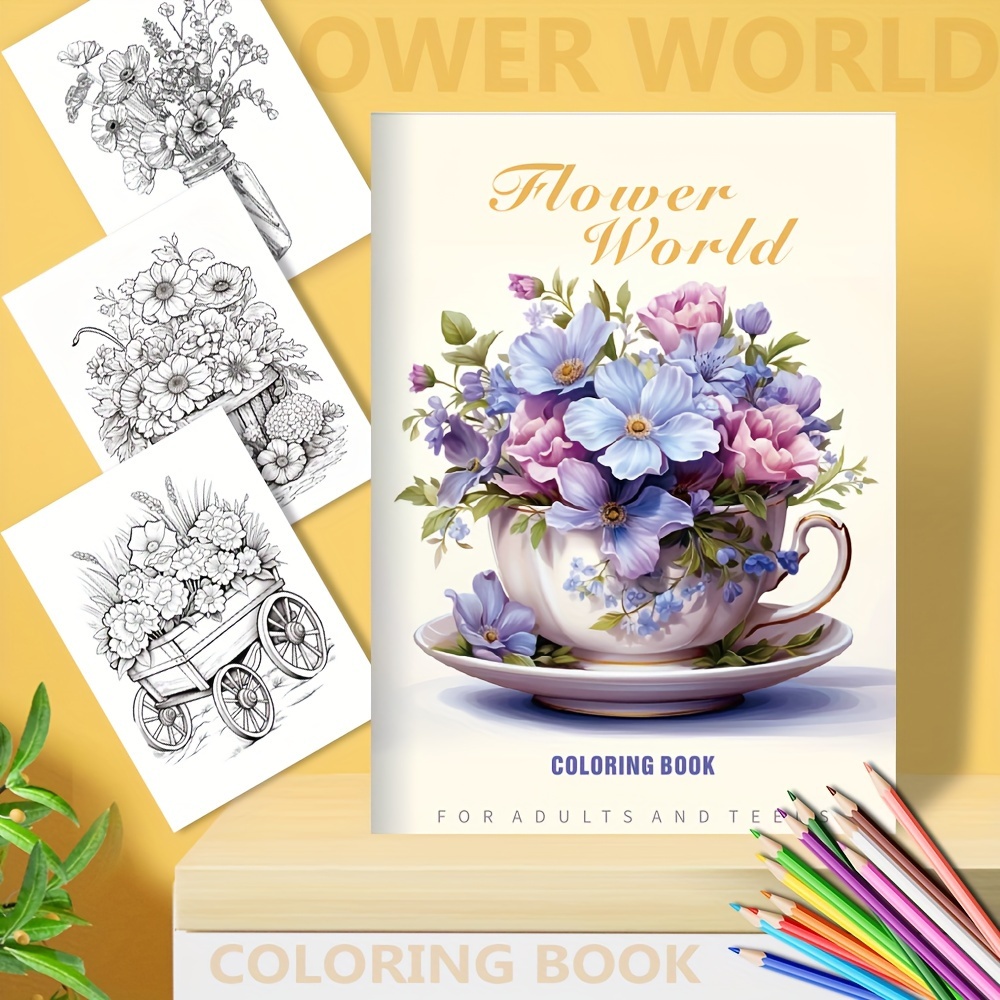 

Mandala Coloring Book For Adults & Teens - 20 Pages Of Vibrant Floral Designs In Coffee Cups, Shoes, - Art Relax Gift For Birthdays & Christmas (upgraded Version, 10x7.87 Inches)