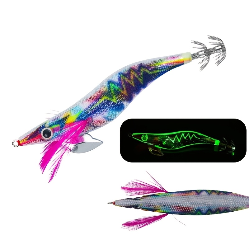 

1 Lifelike Shrimp Fishing Lure, 15g, 11.5cm - -the-dark With Realistic Design & Squid Hook With Rattle Beads, Abs Material -