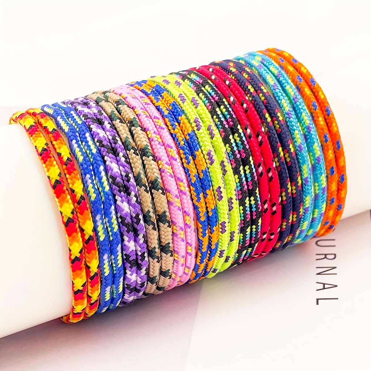 

12pcs Nylon Umbrella Rope Simple And Handmade Braided Hand Rope Suitable For Daily Women