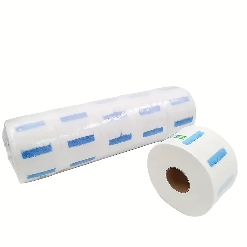 TEMU Hikeiyu 5 Rolls Disposable Elastic Strips - Hygienic And Comfortable For Professional Haircuts; Easy To Clean; Neck Protection Paper For Salon