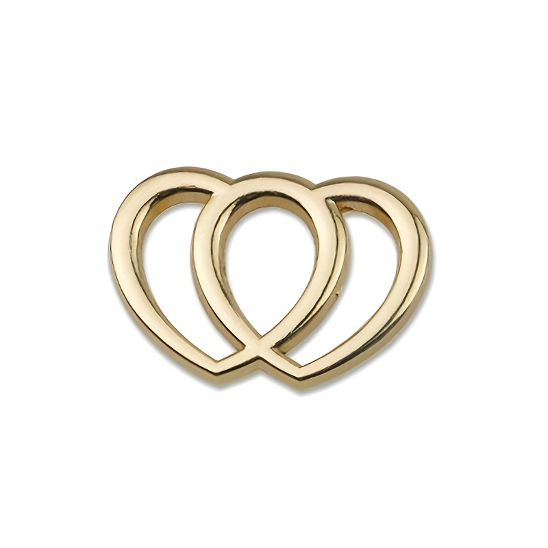 Decorative Box Packaging Decorative Bag Accessories Metal Heart Ornament Shoe Decoration Decorative