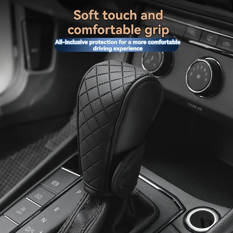 

durable Protection" Pu Leather Car Gear Shift Cover - Protective Sleeve For Manual & Automatic Transmission Handles