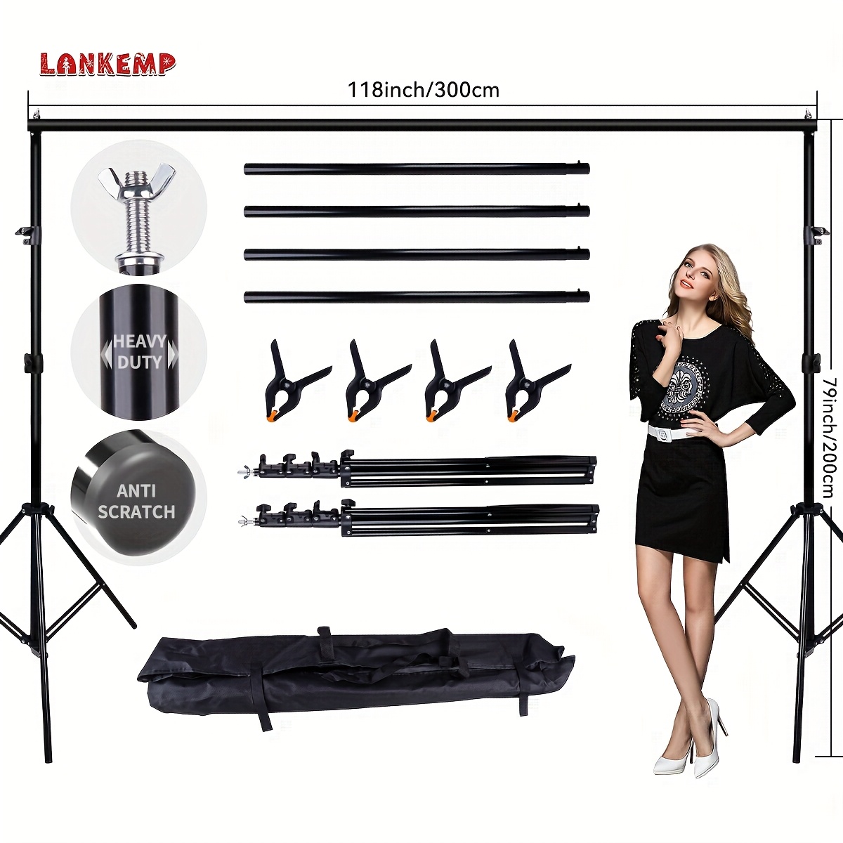 green screen stand sold on Temu United States