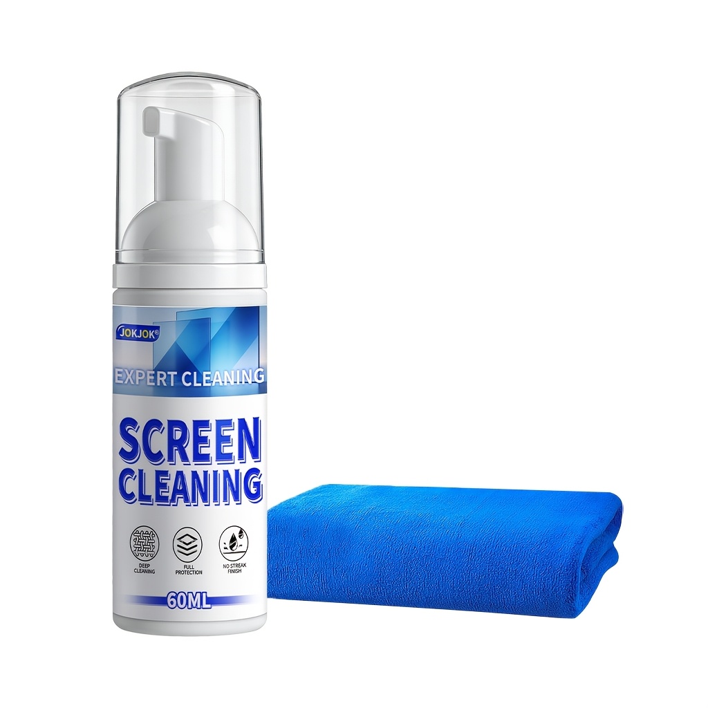 TEMU Screen Cleaner Spray And Wipe Kit, Gentle Formula For Phones, Laptops, Tvs, Monitors And Car Screens, Compatible With Lcd Led Oled, Effectively