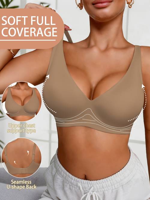 full coverage push up bra non detachable padding soft t compatible strap casual and formal elegant lingerie hand washable no underwire design