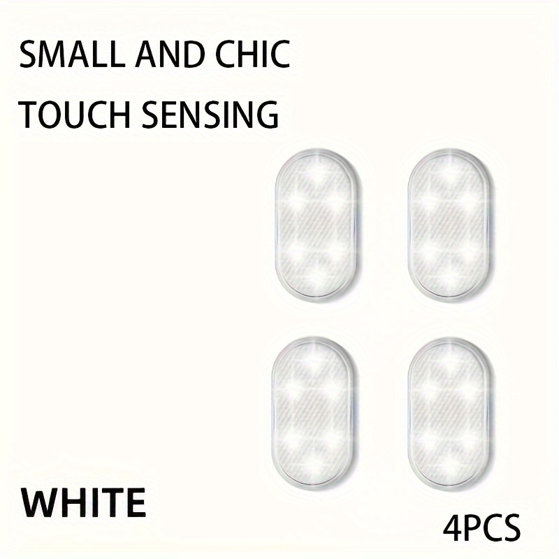 HOtu 2pcs/4pcs, Luces LED Táctiles Brillantes - Mini Luces Recargables USB con Efectos de Colores, Ideales para Decoración del Hogar e Iluminación Ambiental | Luz Moderna Mini | Luz LED Recargable - Imagen 3
