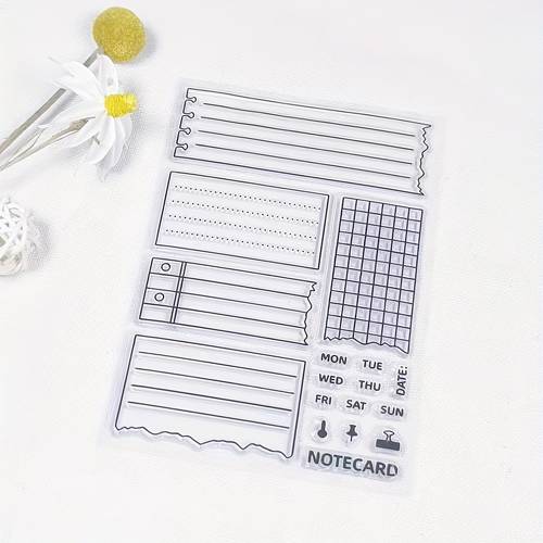 transparente stempel für etiketten, tische und wöchentliche planer, verwendet zur herstellung dekorativer weihnachtskarten und foto- sowie bastel- und magazinprojekte (klare stempel, emotionen)