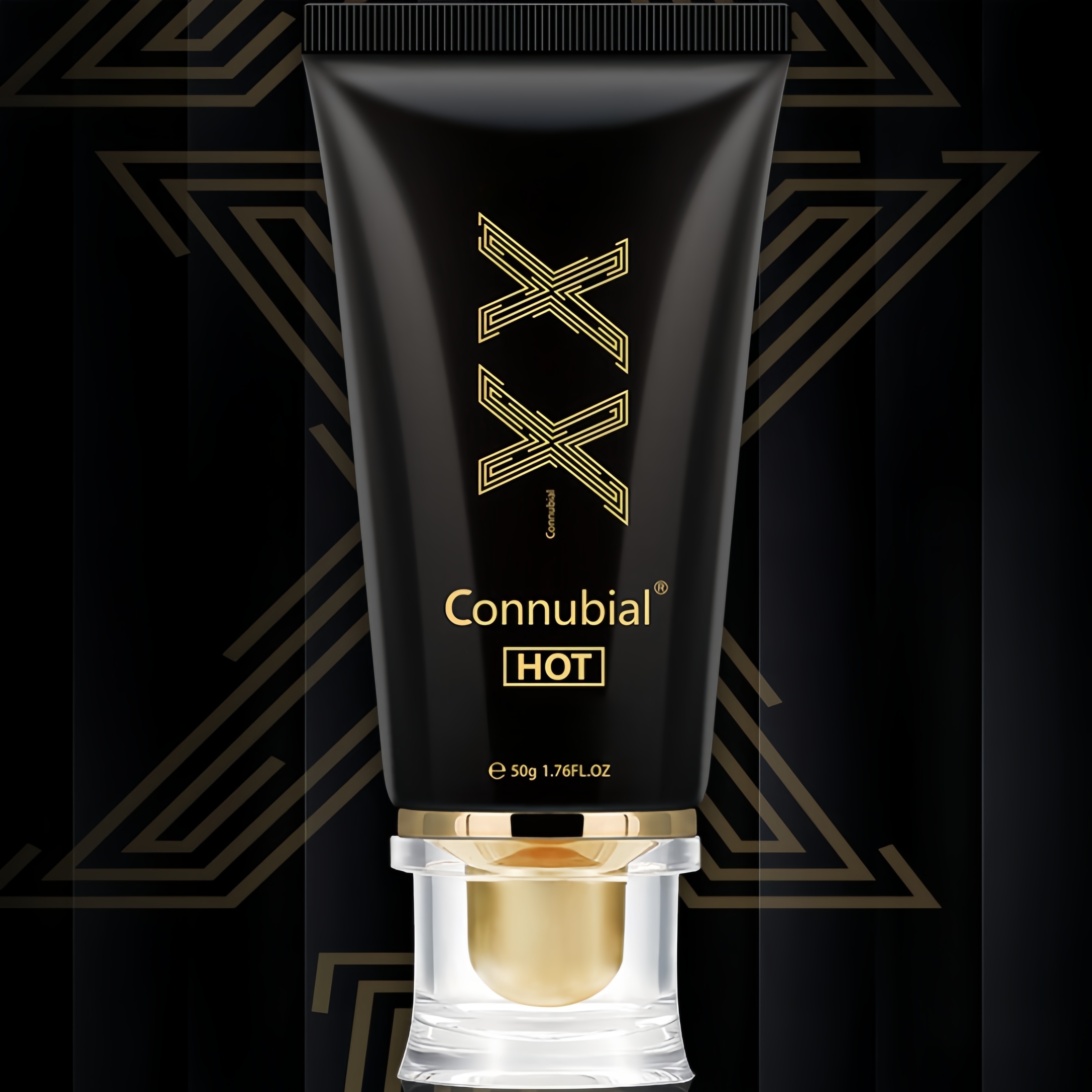 elegant black massage cream tube perfect for wedding bachelorette themed events christmas halloween new year valentines day and more no feathers no electricity required details 0