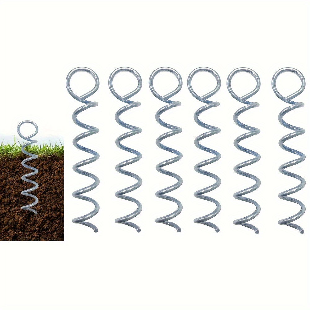 E-shop Spiral Bodennagel, Spiral Bodenstake, Trampolin-Spiralankerbolzen, Verwendet für Zelte, , Wasserdichte Stoffe, Gartenzaun, Schuppenhaus,