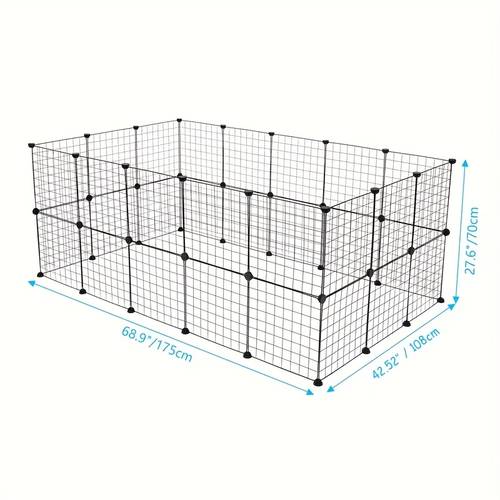 12 14 24 32 pet fence for cats and dogs indoor outdoor diy fence free combination cat cage dog kennel escape proof small animal outdoor fence enclosure