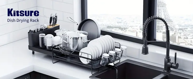 anti rust large dish drying rack multifunctional dish rack and set extendable dish drying rack versatile drying dish baskets bins containers Product details 0