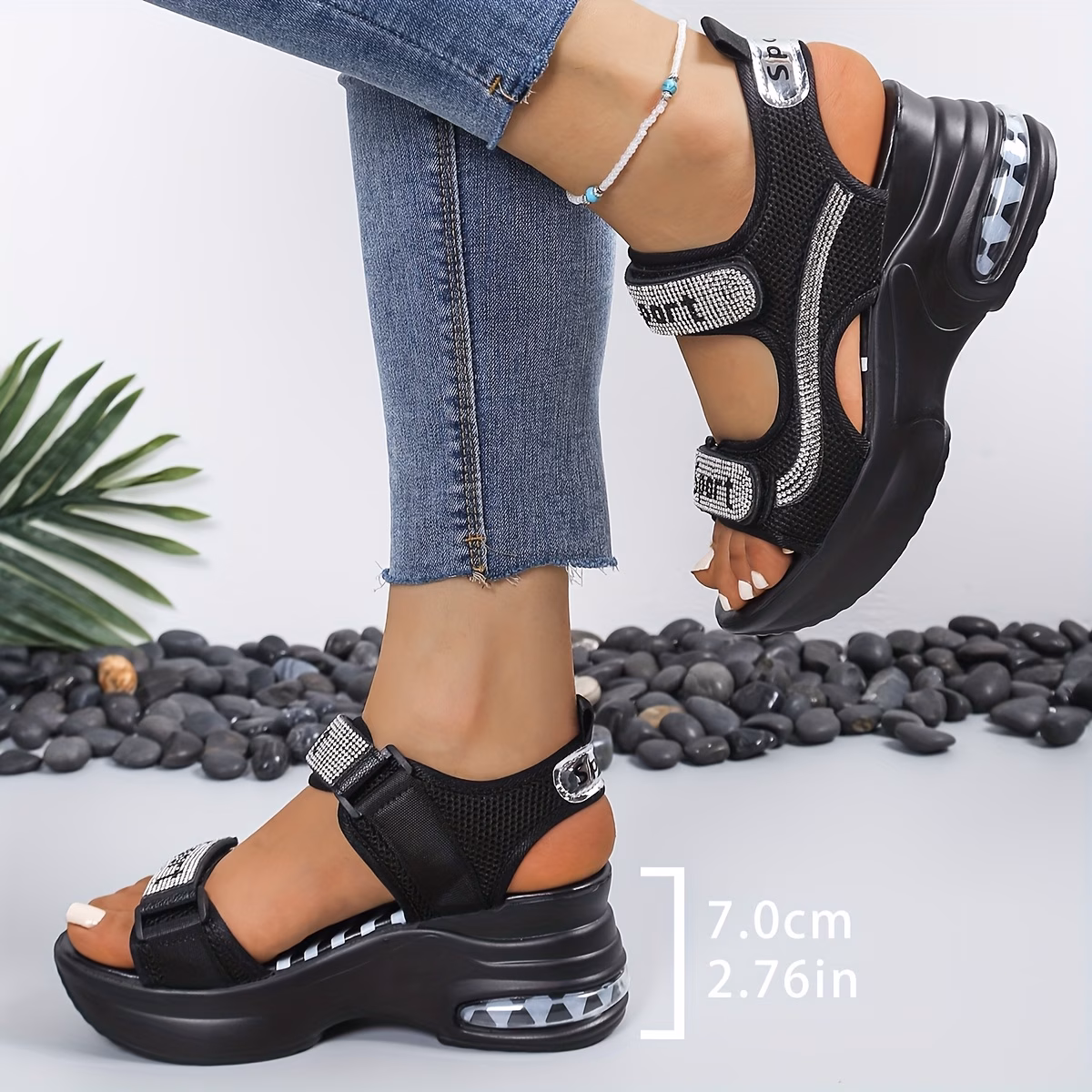 womens platform wedge air cushion sports sandals women shoes Product details 4