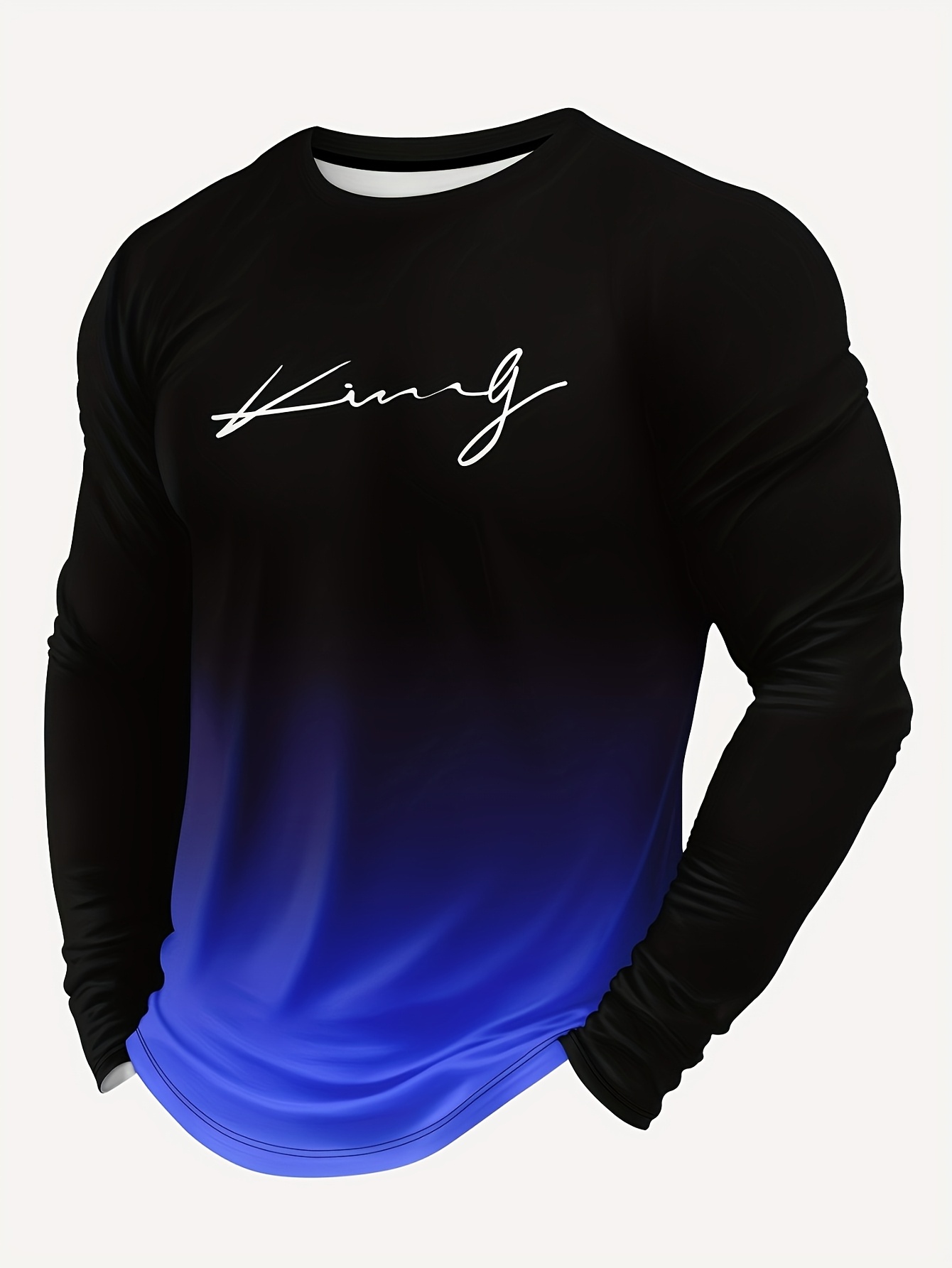 item picture printed design not textured   mens printed long sleeve t shirt digital top mens standard size long sleeve