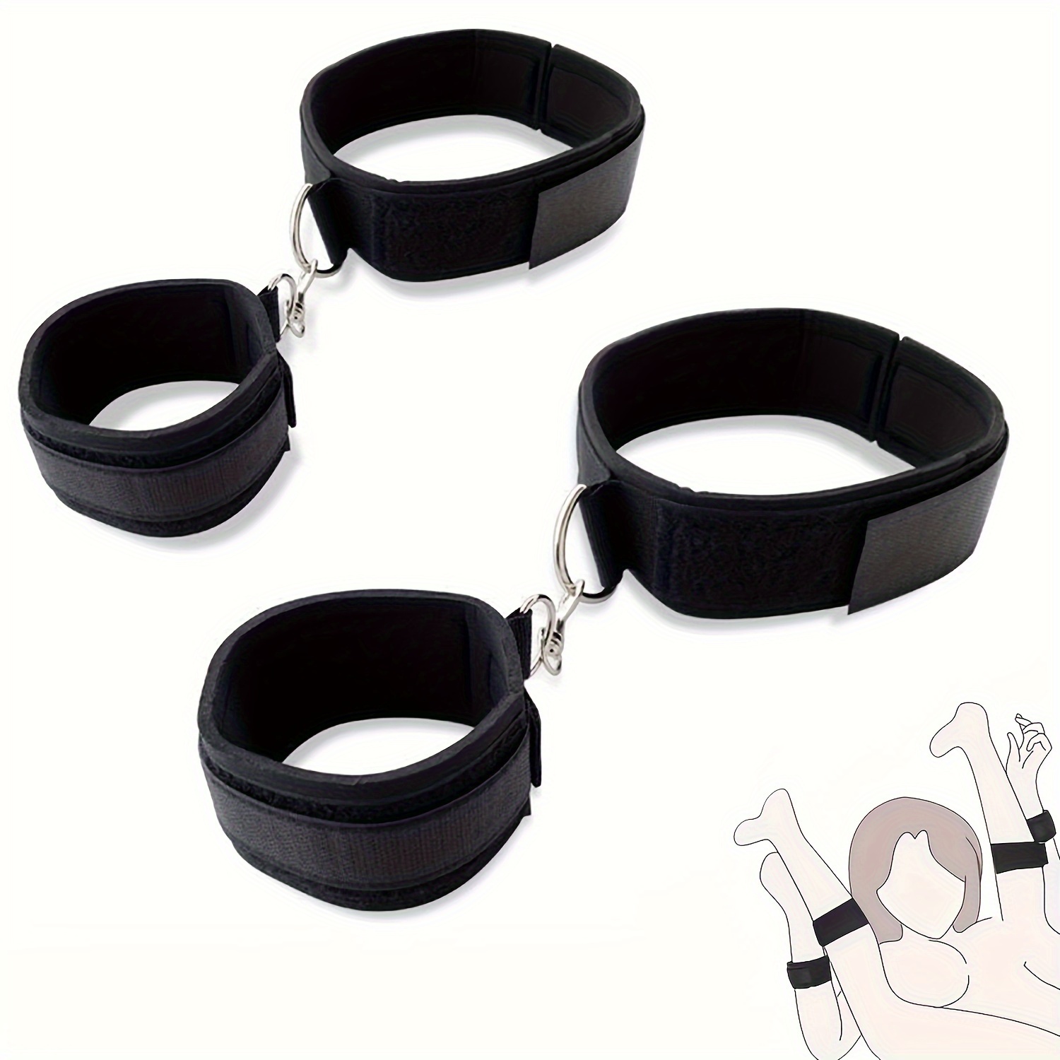 1 Pc Menottes De Corde Sexy Réglables Menottes Et Attaches - Temu Canada