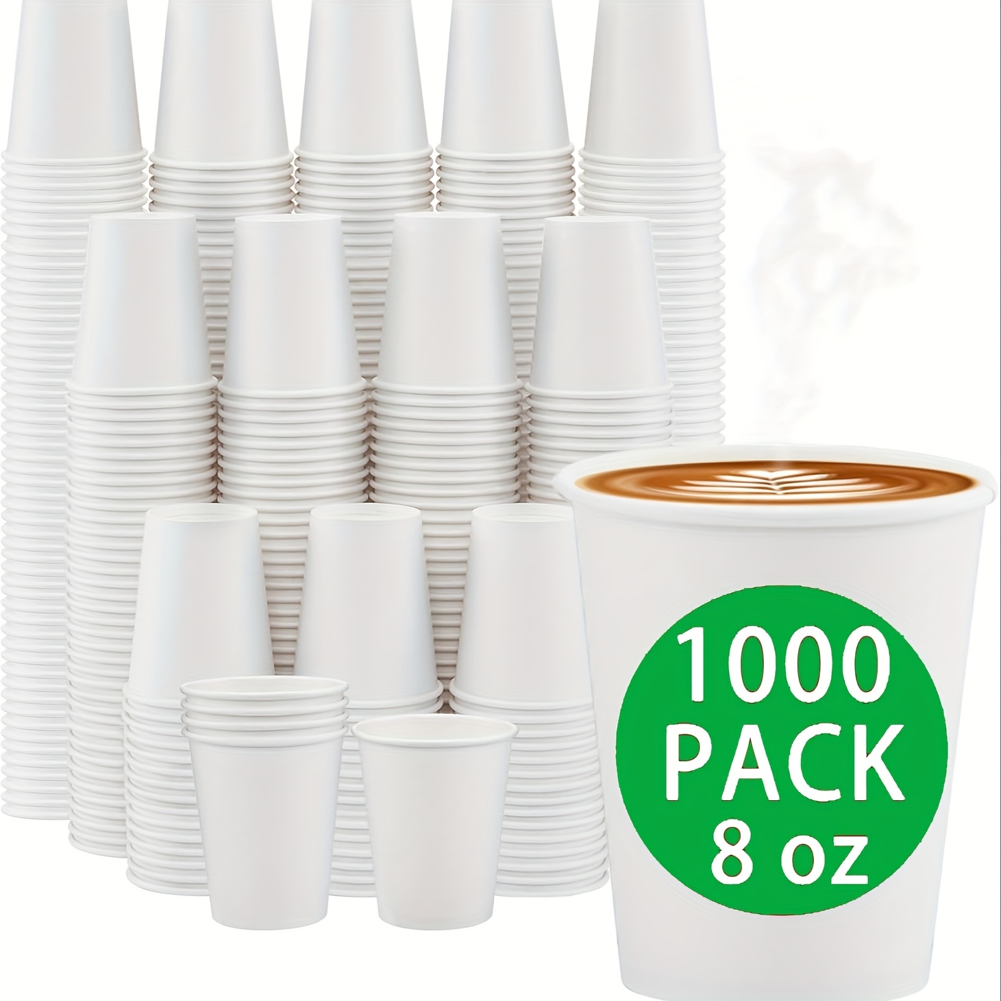 EPISENT 12OZ And 8Oz Disposable Paper Cups - Paper Cups For Hot & Cold Drinks - Takeaway Coffee - View #13